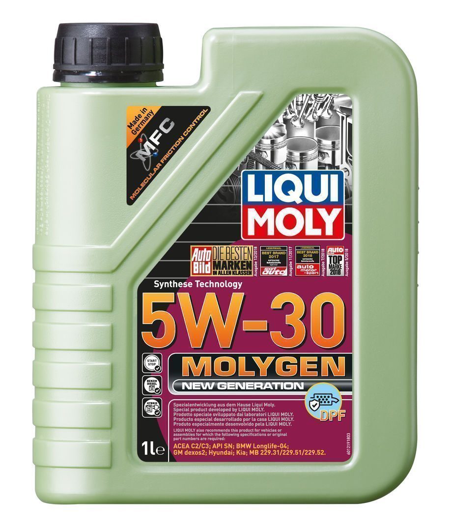 LIQUI MOLY "Molygen New Generation DPF" 5W30 1L синтетическое моторное масло 21224